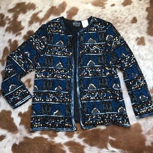 Vintage sequin embroidered jacket